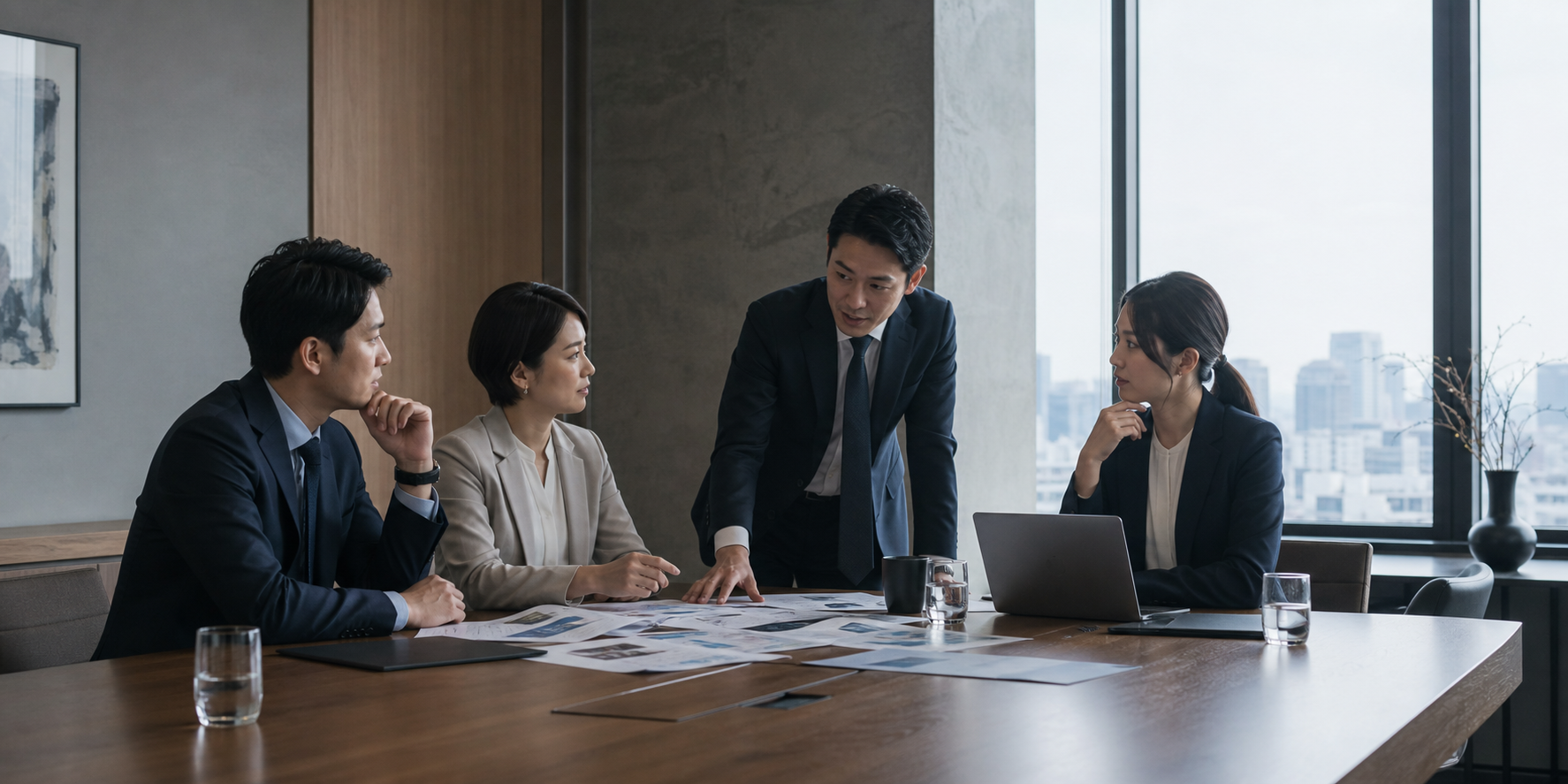複雑なサービスを顧客課題から整理し、実績・担当者・支援プロセスを通じて、資料請求や商談につなげます。